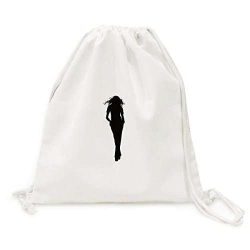 Sac à dos cordon Toile Drawstring Backpack Voyage pour remplacer les sacs lourds en marche
