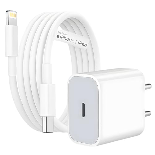 Image of RAVIAD 20W Original (MFi-Certified) Super Fast Charger Adapter & Lightning Cable, Compatible with iPhone 14 /14 Plus /14 Pro /14 Pro Max /13 /12 /11 /X /8 /7 Series, Fast Charging PD Wall Charger by Sakit