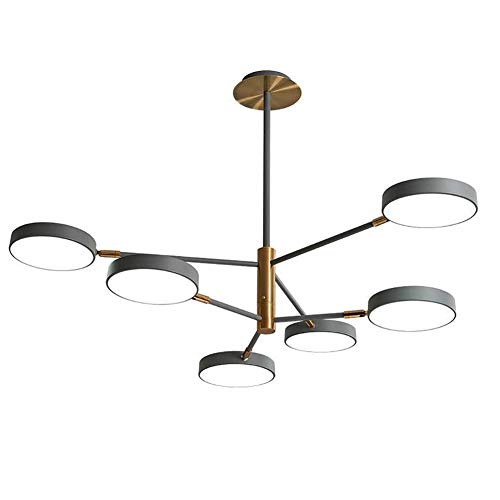 Plafonnier LED moderne tricolore luminaire suspendu nordique salon