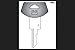Hy-Ko Automotive Key Blank EZ# B64P Single sided Rubber Fits Many 1990 And Older Ignitions 5 p