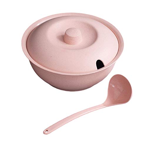 F Fityle Conjunto de Talheres de Palha de Trigo Saudável para Doméstico Pote de Sopa Resistente Ao C