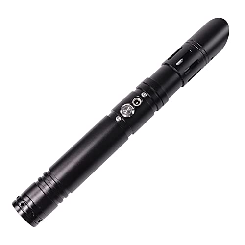 DAMIEN LGT Lightsaber -Metal Hilt Force FX Heavy Dueling Light Sabers Infinite Color Changing Saber with 9 Sound Fonts Sensitive Smooth Swing Sound Volume Adjustment