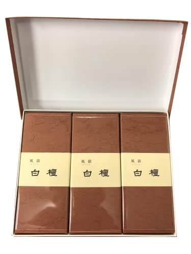 石のさかい みのり苑 進物 贈答 熨斗包装 線香 【風韻 3箱セット】 (白檀・白檀・白檀)