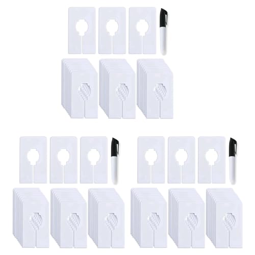 Iyalezirk 90 divisores para colgar la ropa - Divisores rectangulares para las dimensiones de la ropa, juego de divisores para con rotulador