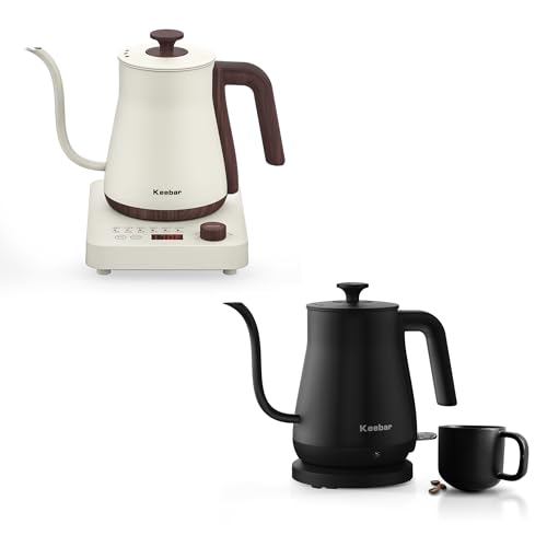 Set Tetera Eléctrica Cuello de Ganso 0.8L Acero 1000W miniatura 1