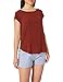 Produktbild ONLY Damen Onlvic S/S Solid Top Noos WVN T-Shirt, Rot (Henna Henna), 38