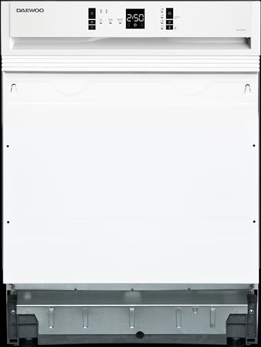 Daewoo DA1B3ZW2DE Teilintegrierbarer Geschirrspüler/D / 13 Maßgedecke / 3 Programme/Halbe Beladung/Startzeitvorwahl/AquaStop/Weiß