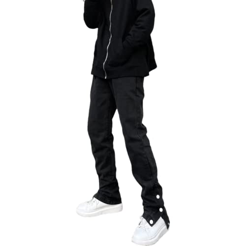 Jeans Dritti da Uomo Fashion Side Breasted Street