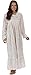 Produktbild The 1 for U 100% Baumwolle Viktorianisches Stil Nachthemd mit Taschen - Violett- XS - XXXL - Vintage Rose, XL