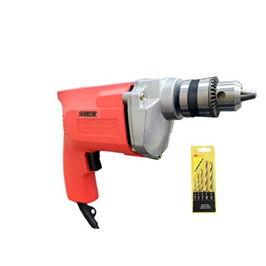 Cheston 10mm Powerful Drill Machine for Wall, Metal, Wood Drilling (5 Wall BITS Included)