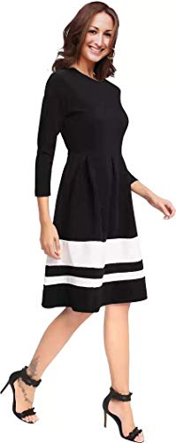 Image of LookMark Cotton A-Line Knee-Length Women's Dress