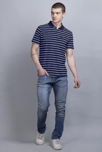 Image of GODFREY Half Sleeve Cotton Polo T Shirt for Man with Pocket - Regular fit Men Tshirts