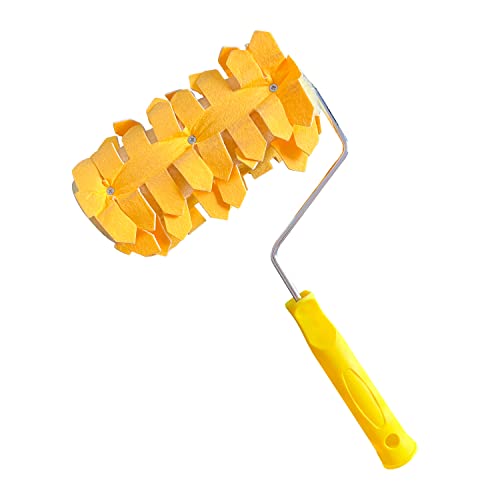 56% OFF on Kayra Decor Ragging Design Roller for Wall Painting - 9 Inches with Chrome Handle (ROLLSBTM1)