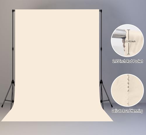 Fondo fotográfico crema 6x9ft para estudio miniatura 2