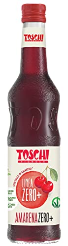 Toschi Zero+ Sciroppo Senza Zuccheri al gusto di Amarena in Bottiglia di vetro da 560 ml