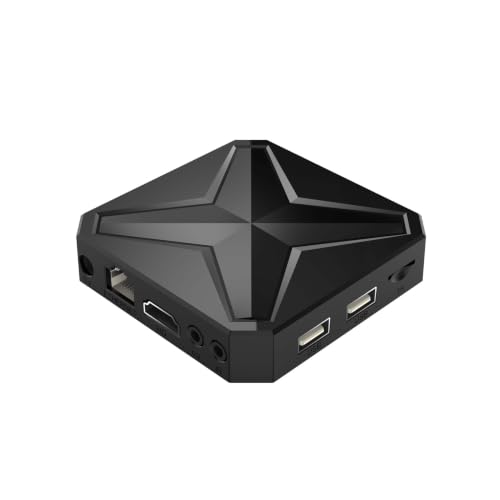 Tosuny 8K UHD TV Box, Dispositivo de Transmisión de TV Android, CPU RK3518 Quad Core A53, GPU Mali 450 MP2, 2GB RAM 16GB ROM, WiFi 2.4G/5.8G, Decodificación de Video, Control Remo (Black)