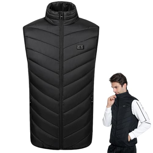 Chaleco calefactable unisex con control de temperatura y 11 zonas de calor USB 5
