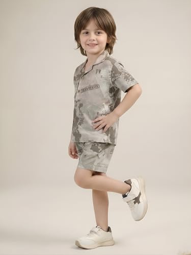 Image of POLKA TOTS Premium Cotton Co-Ord Clothing Set For Boys | Ultra-soft Half Sleeve Shirt & Shorts Combo for Kids Boys | Comfortable Casual - Beach Outfit for Baby Boys & Toddler | Kids Clothes for Boys
