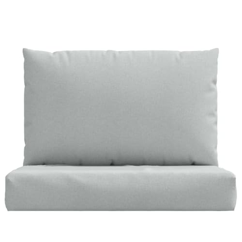 Coussin de palette gris clair mélangé 60x60 cm assise et dossier rembourré