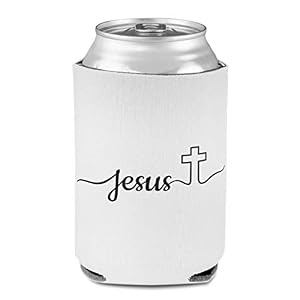 Sleeves for Cans Drink Cooler Jesus Love Religious God Faith Religious Scuba Foam Party Beer Cover