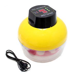TM&W -Egg Incubator Hatcher 8 Eggs Digital Temperature Control (WQ-8, Yellow)