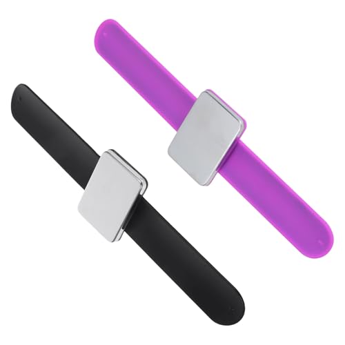 Pulsera porta alfileres magnética portátil y cómoda de silicona para manualidades