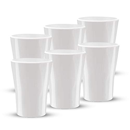 Milton Lisa Melamine Tumbler, Set of 6, 270 ml, White