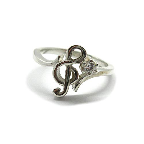 Bague clé de sol en argent à porter au quotidien pour mélomanes