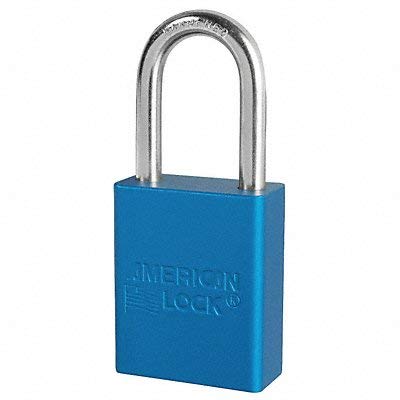 Lockout Padlock, KA, Blue, 1/4 in., PK6