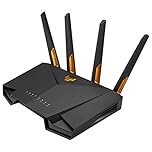ASUS TUF Gaming AX3000 V2 - Router Gaming Dual Band WiFi 6 802.11ax, Per Modem Operatore e ONT, Porta 2.5Gbps, Modalità Mobile Game, Supporta Mesh WiFi, Gear Accelerator, Adaptive QoS, Nero