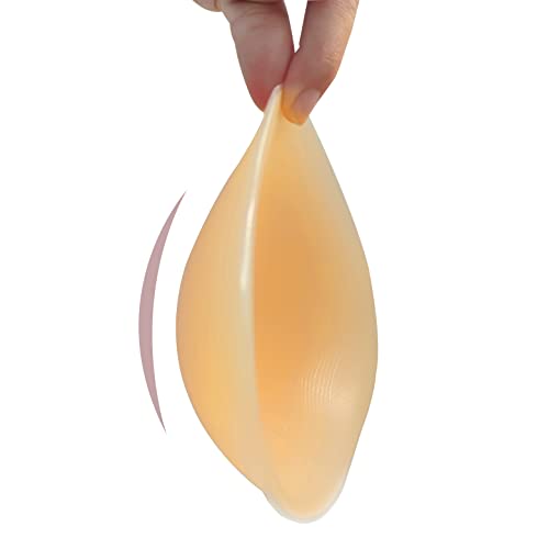 Pair Concave Silicone Breast Form, Triangle Mastectomy Prosthesis Bra Inserts Enhancer Pads2
