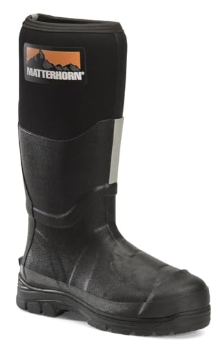MATTERHORN Mud Jumper Waterproof Steel Toe Metguard Puncture Resisting Rubber Boot for Men - Durable Work Footwear for Safety - Main Image