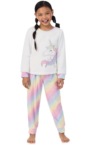 Saint Eve Kids Pajamas 2 Piece Set, Soft Fleece Animal Print Long Sleeve PJs2
