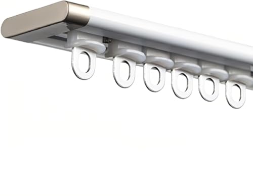 Rail de plafond ultra fin antirouille à vis cachées pour rideaux et séparations