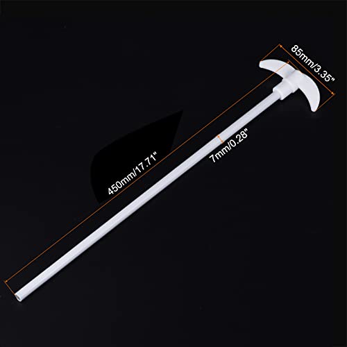 meccanixity ptfe electric stirring rod 450mm length overhead stirrer mixer shaft with foldable paddle for lab