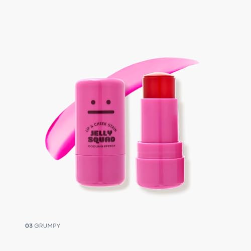 OZ LAB Jelly Squad Lip and Cheek Stain 2 in 1 Tinted Jelly Blush and Lip Stain Long Lasting Lightweight Natural Finish Bubbly Peach Pink, 0.28 FL.OZ/8G，pack of 1 - Thumbnail 2