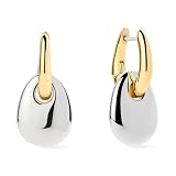 Ana Luisa Sage Drop Earrings for Women - 14K Gold Plated and Silver Two Tone Dangle Hoops, Assorted Styles - Small Gold Double Hoop Earrings - Lightweight, Hypoallergenic, Tarnish-Free Jewelry