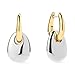 Ana Luisa Sage Drop Earrings for Women - 14K Gold Plated and Silver Two Tone Dangle Hoops, Assorted Styles - Small Gold Double Hoop Earrings - Lightweight, Hypoallergenic, Tarnish-Free Jewelry