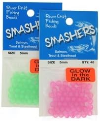 Pink Glow Beads-6 mm-Pkg of 30 Beads
