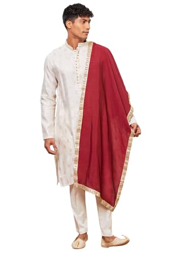 Ensemble pyjama Kurta homme crème vêtement ethnique confortable mariage