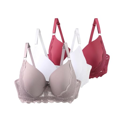 Soutien-gorge push-up avec armatures en dentelle raffinée pour sublimer les grandes tailles