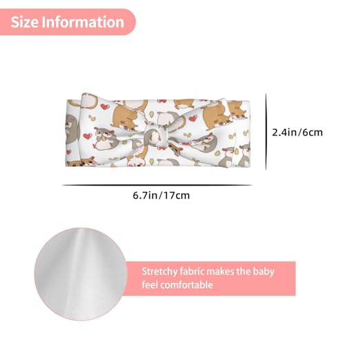 Love Cartoon Cute Hamster Baby Girl Bows Headbands Baby Girls Newborn Headbands Infant Toddlers 0-6 Months3