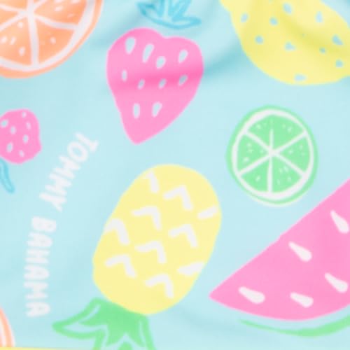 Tommy Bahama Girls 2-Piece Swimsuit Set, Racerback Top and Bikini Bottoms, Quick-Drying Tropical Print Swimwear for Kids4