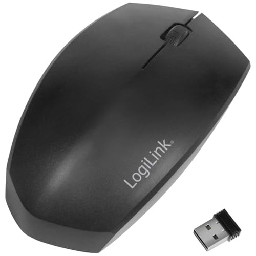 Logilink 056709 Souris Bluetooth v4.2 Wireless 2.4GHz Dual-Mode 1200 dpi Noir