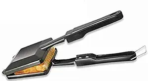 ALWAFLI Non-stick Grill Sandwich Toaster, Gas Compatible, Black , Standard (Gas Toaster)