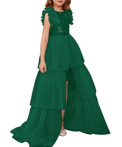 Image of GRACE KARIN Girls Dresses Sequin Party Formal Pageant Dress Tween Girl Birthday Tulle Prom Princess Maxi Dress Size 5-14