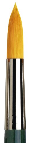Image of da Vinci Watercolor Series 5570 CosmoTop Nova Paint Brush, Round Synthetic with Short Green Handle, Size 20 (5570-20)