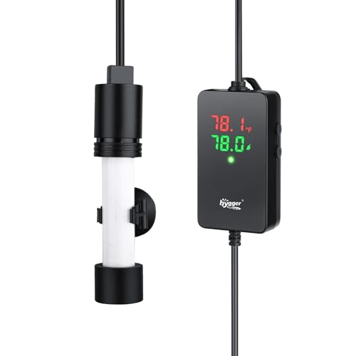 hygger ECO Precise Aquarium Submersible Heater, 200W for