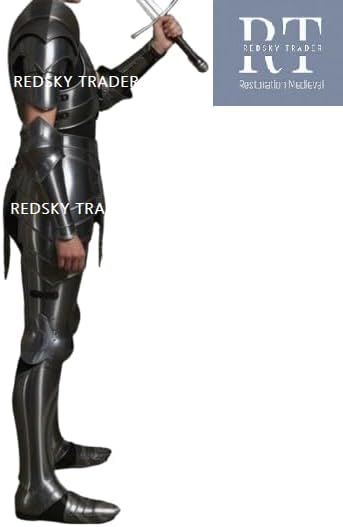 Women’s Medieval Full Plate Armor Set – Steel Cuirass, Pauldrons, Gorget, Arm & Leg Armor, Tassets – Custom LARP & Cosplay