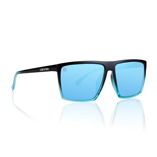 NEVEN Mens Polarized Sunglasses - Chic Rectangular Glasses - UV Protection Glasses for Coastal Activities.